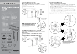 Dynex DX-TVM112 Fixed TV Wall Mount For Most 26"-40" Flat-Panel TVs Guide d'installation rapide