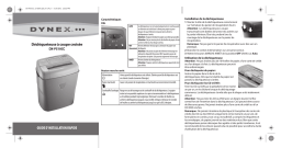 Dynex DX-PS10CC 10-Sheet Crosscut Paper Shredder Guide d'installation rapide