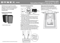 Dynex DX-SP115 4" 2-Way Bookshelf Speakers (Pair) Guide d'installation rapide