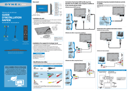 Dynex DX-32L220A12 32" Class Guide d'installation rapide