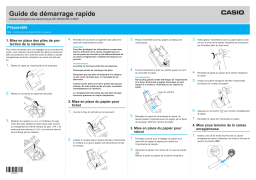 Casio SE-S3000 Guide de démarrage rapide