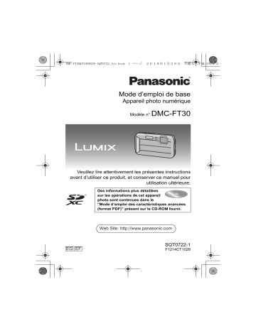 Panasonic DMCFT30EG Guide de démarrage rapide | Fixfr