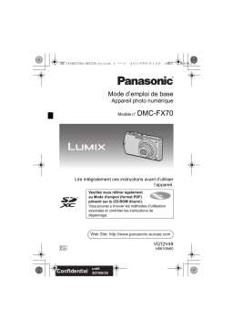 Panasonic DMCFX70EG Guide de démarrage rapide