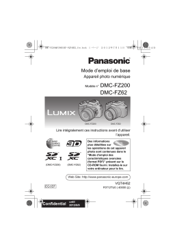 Panasonic DMCFZ200EG Guide de démarrage rapide