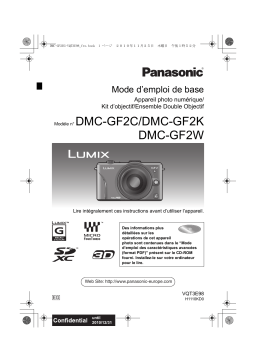 Panasonic DMCGF2WEG Guide de démarrage rapide