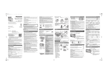 Panasonic DMCSZ10EF Guide de démarrage rapide | Fixfr