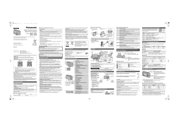 Panasonic DMCTZ57EF Guide de démarrage rapide | Fixfr