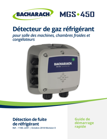 Bacharach MGS-400 Guide de démarrage rapide | Fixfr