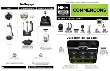 Ninja IV701 Blender DUO® with Micro-Juice™ Technology Guide de démarrage rapide | Fixfr