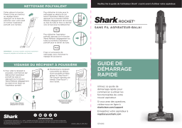 Shark IZ140C Rocket® Pro Cordless Stick Vacuum with Self-Cleaning Brushroll Guide de démarrage rapide