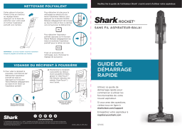 Shark IZ141C Rocket® Pro Cordless Stick Vacuum with Self-Cleaning Brushroll Guide de démarrage rapide