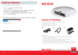 Barco NGS-D220 Lite Guide de démarrage rapide