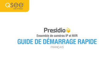Q-See Presidio Series IP HD NVR Guide de démarrage rapide | Fixfr