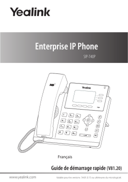 Yealink SIP-T40P Guide de démarrage rapide