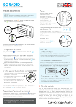 Cambridge Audio Go Radio Guide de démarrage rapide