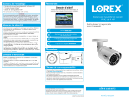 Lorex HDIP844AW 2K Home Security System featuring Color Night Vision and Listen-In Audio Guide de démarrage rapide