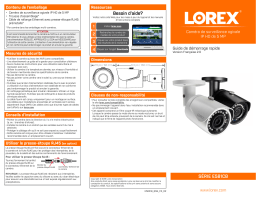 Lorex LN10804-86W 2K IP Security Camera System Guide de démarrage rapide