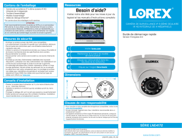 Lorex LN10802-166W 2K IP Security Camera System Guide de démarrage rapide | Fixfr