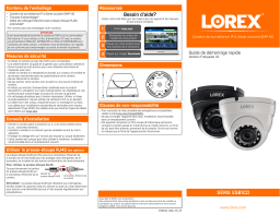 Lorex E581CDB-2PK 2K (5MP) Super HD IP Dome Camera Guide de démarrage rapide