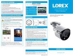 Lorex C581DA 5MP Super HD Active Deterrence Camera Guide de démarrage rapide