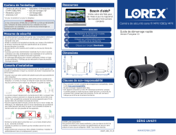 Lorex LW16122MW 16-Channel System Guide de démarrage rapide