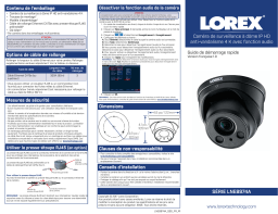 Lorex 4KHDIP822NW 4K Ultra HD IP NVR System Guide de démarrage rapide