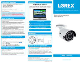 Lorex LBV8531-6PK 4K Ultra High Definition Bullet Security Camera Guide de démarrage rapide