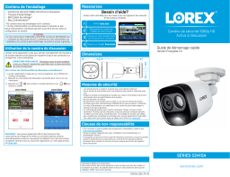 Lorex C241DA-E 1080p HD Active Deterrence Security Camera Guide de démarrage rapide