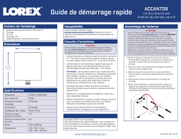 Lorex ACCANTD9 Directional wireless range extender antenna Guide de démarrage rapide