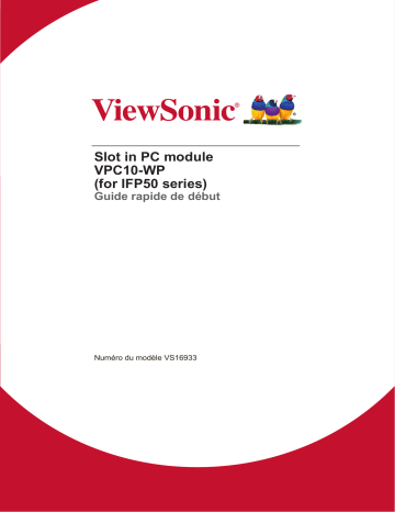 ViewSonic VPC10-WP-S DIGITAL SIGNAGE Guide de démarrage rapide | Fixfr