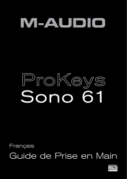 M-Audio PROKEYS SONO 61 Guide de démarrage rapide