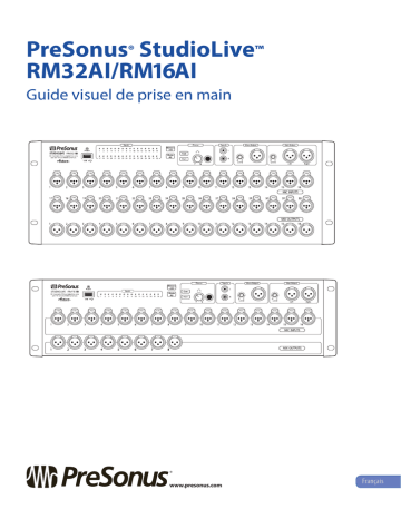 StudioLive RM16AI | PRESONUS StudioLive RM32AI Guide de démarrage rapide | Fixfr