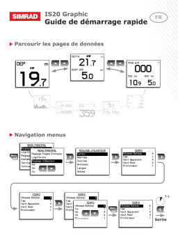 Simrad IS20 Graphic Guide de démarrage rapide