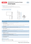 Simrad R2009/R3016 Radar System Guide de d&eacute;marrage rapide