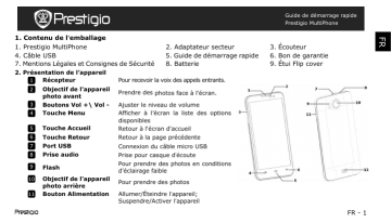 Prestigio  MultiPhone 5307 DUO Guide de démarrage rapide | Fixfr