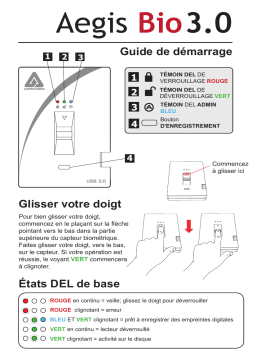 Apricorn Aegis Bio 3.0 Guide de démarrage rapide