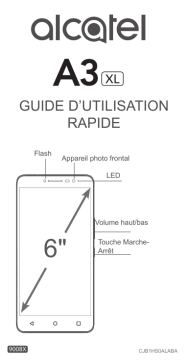 Alcatel A3 XL Manuel utilisateur