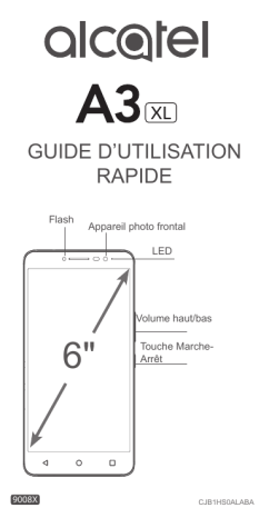 Alcatel A3 XL Manuel utilisateur | Fixfr