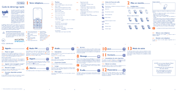 Alcatel 1016 Manuel utilisateur | Fixfr