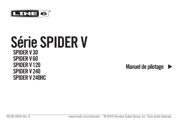 Spider V 60 MkII | Spider V 240 MkII | Spider V 30 MkII | Spider V 240HC MkII | Line 6 Spider V 120 MkII Manuel utilisateur | Fixfr