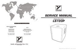 YORKVILLE LS720P 15 Inch - 720 watts Manuel utilisateur