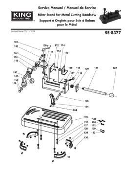 King Canada SS-8377 MITER STAND FOR  METAL CUTTING BANDSAW Manuel utilisateur