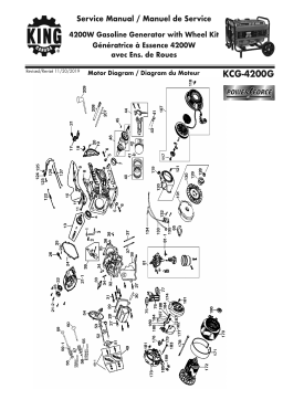 King Canada KCG-4200G 4200W GASOLINE GENERATOR WITH WHEEL KIT Manuel utilisateur