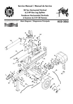 King Canada KCG-20LS 20 TON HORIZONTAL/VERTICAL 6.5 HP GAS LOG SPLITTER Manuel utilisateur