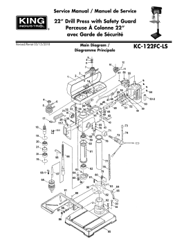 King Canada KC-122FC-LS 22" DRILL PRESS WITH SAFETY GUARD Manuel utilisateur