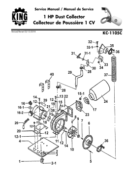 King Canada KC-1105C 600 CFM DUST COLLECTOR Manuel utilisateur