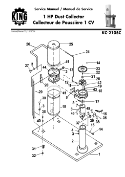 King Canada KC-2105C 600 CFM DUST COLLECTOR Manuel utilisateur