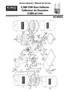 King Canada KC-4045C 3 HP 2280 CFM DUST COLLECTOR Manuel utilisateur