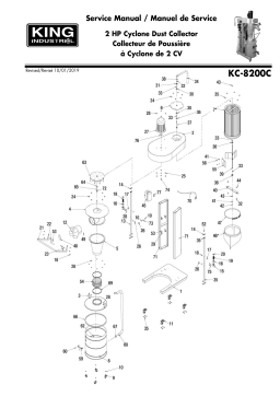 King Canada KC-8200C 2HP CYCLONE DUST COLLECTOR Manuel utilisateur