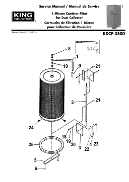 King Canada KDCF-3500 1 MICRON CANISTER FILTER Manuel utilisateur